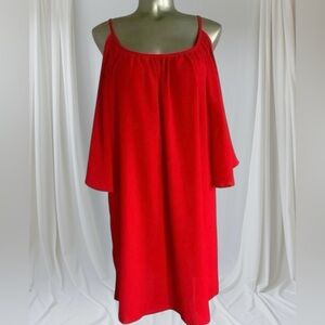 $10 Add-On ✅Red Oversized Dress